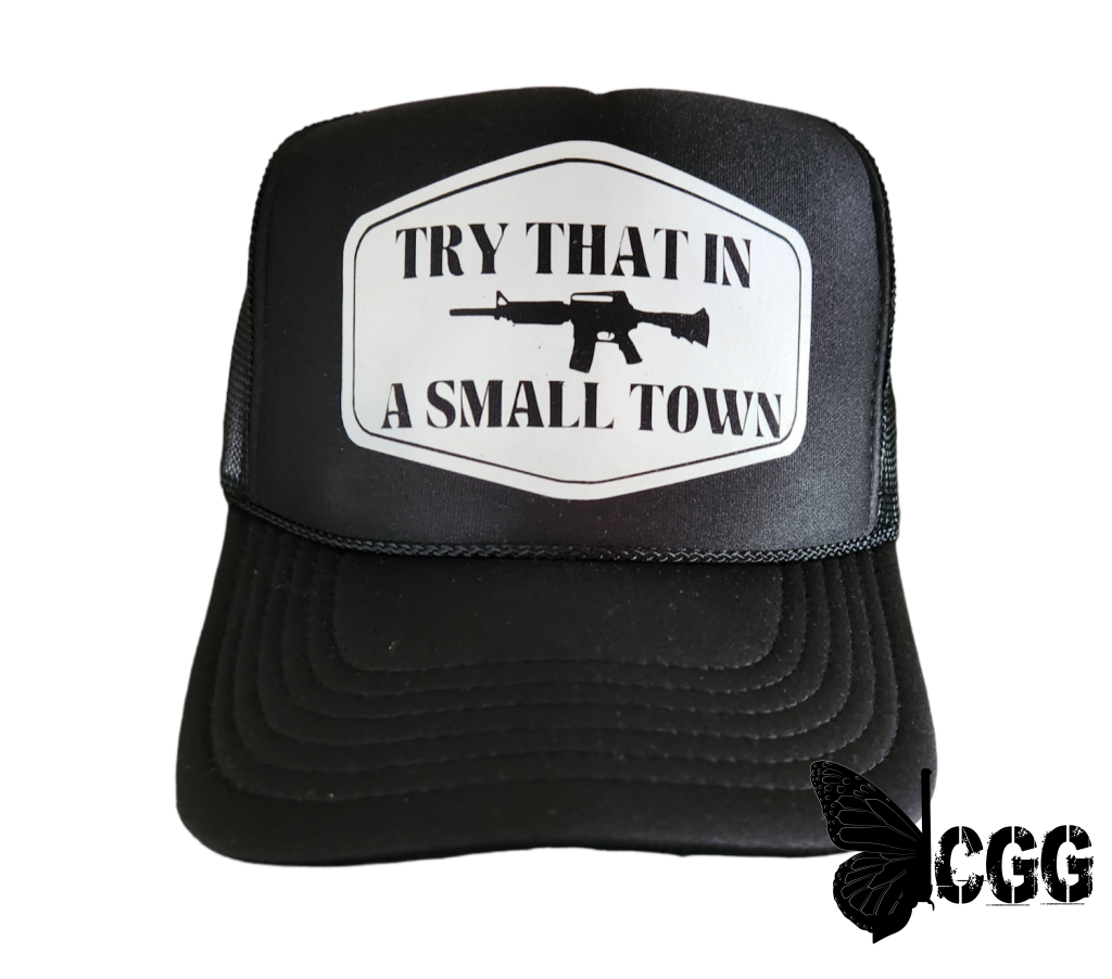 Small Town Trucker Black & White
