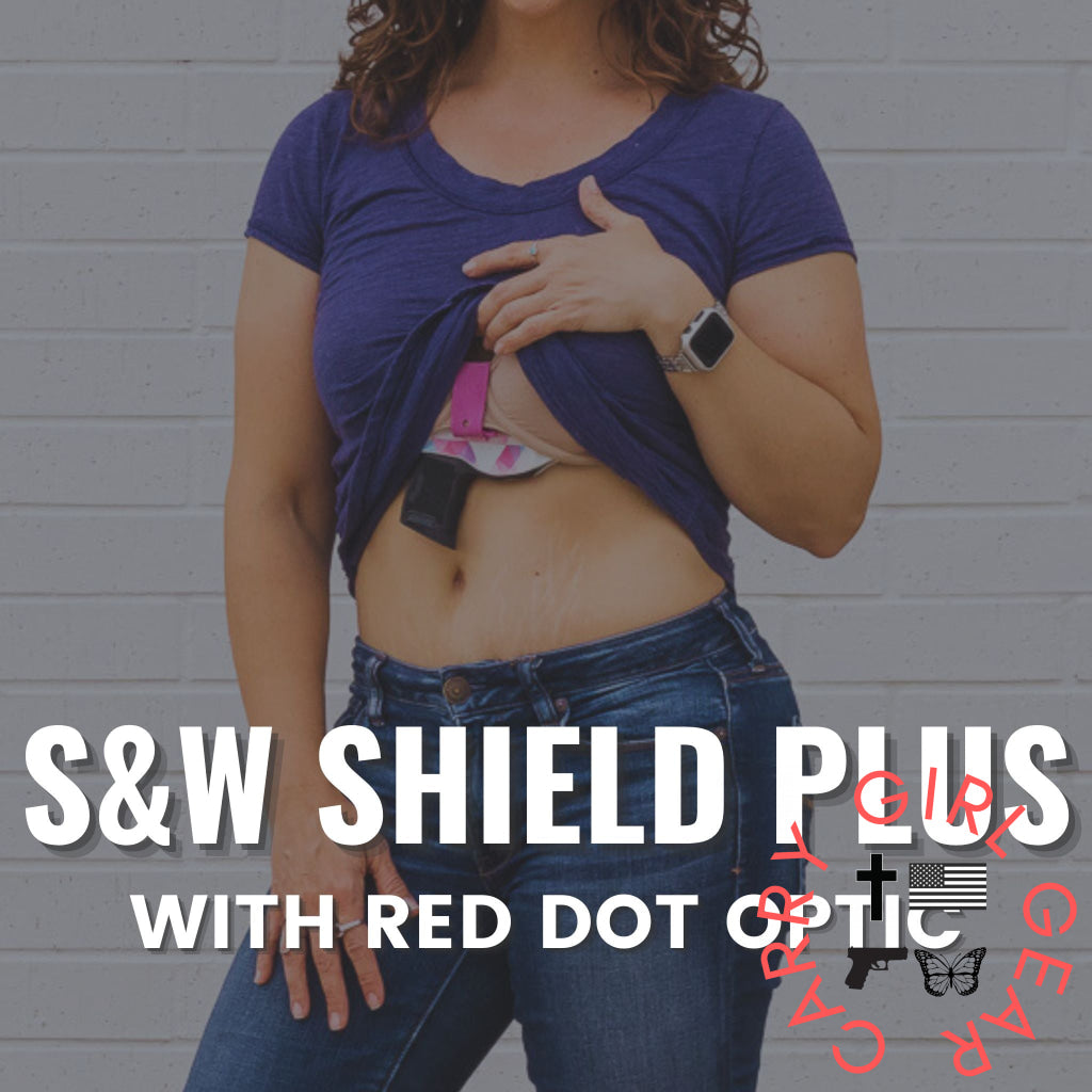 Smith & Wesson Shield Plus with Red Dot Optic Flashbang Bra Holster Flashbang - By Gun Fit