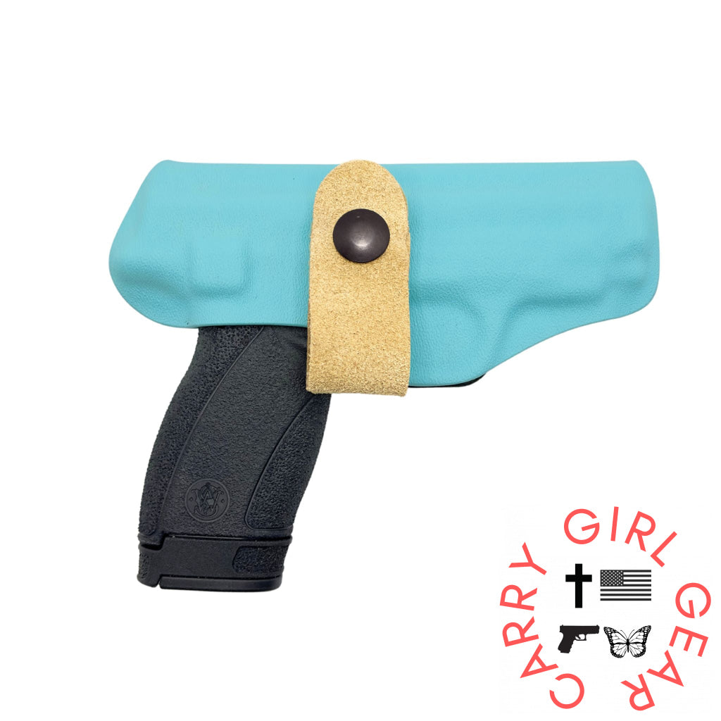 Smith & Wesson Shield Plus with Red Dot Optic Flashbang Bra Holster Tiffany Blue / Right Hand Flashbang - By Gun Fit