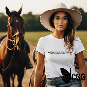 Smokeshow Graphic Tee Shirt For Country Girls- Bourbon Cowgirl T-Shirt