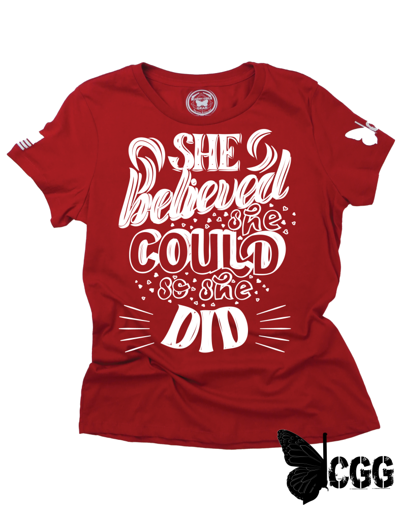 So She Did **november 2021 Club Tee Xs / Red