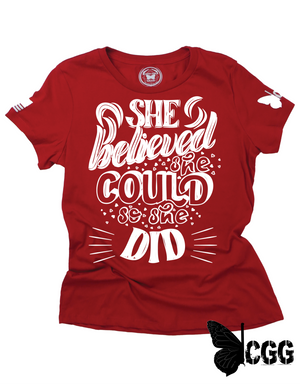 So She Did **november 2021 Club Tee Xs / Red