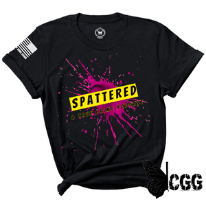 Spattered Podcast Logo Tee Xs / Black Luminol Blue Cgg Perfect