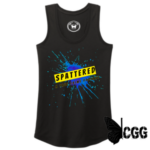 Spattered Tank Top Xs / Black Tank Top