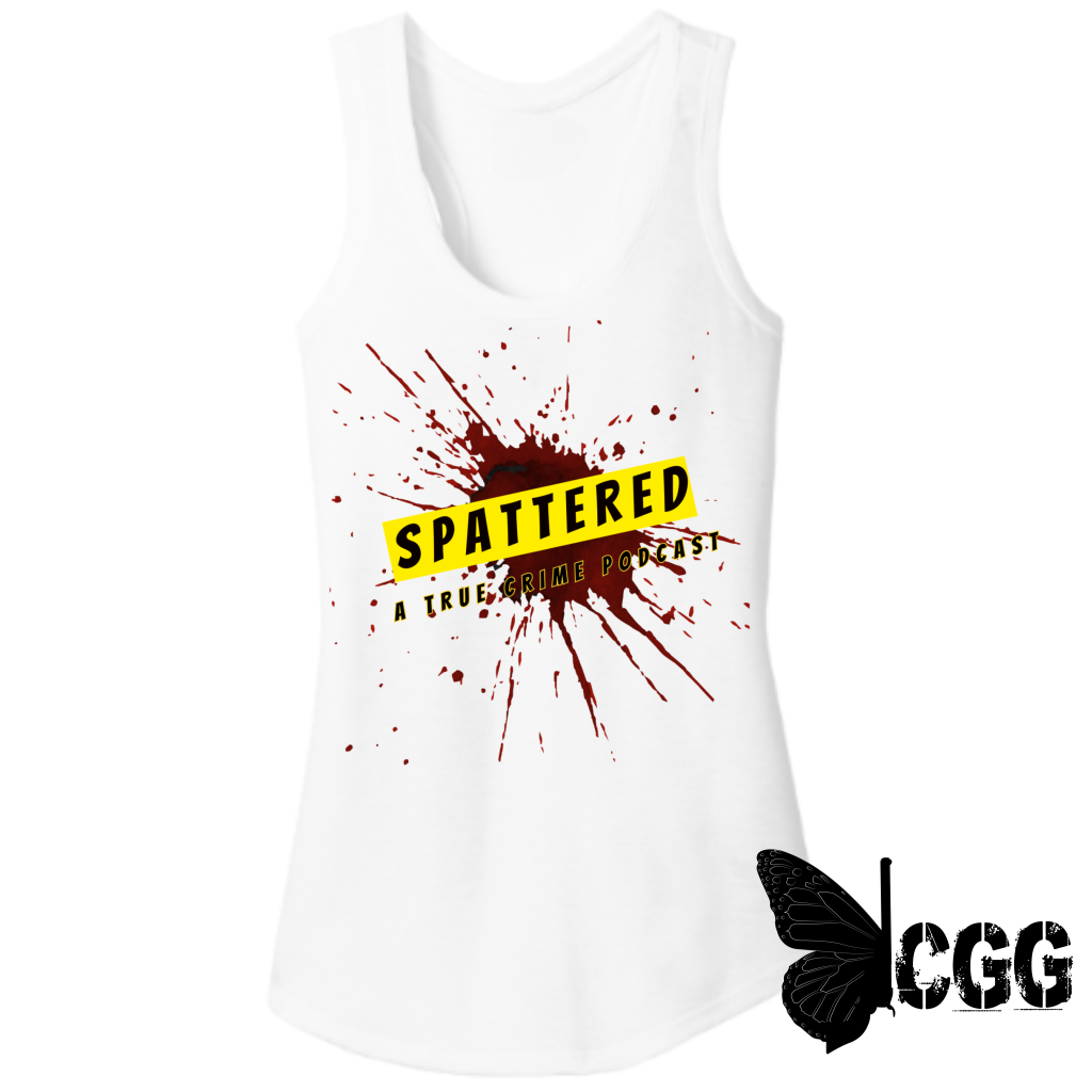 Spattered Tank Top Xs / Black Tank Top