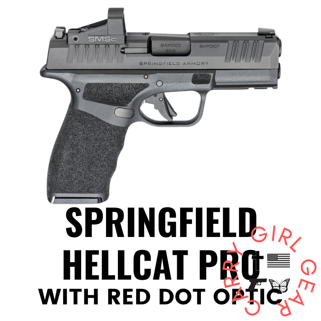 Springfield Hellcat Pro with Red Dot Optic Flashbang Bra Holster Flashbang - By Gun Fit