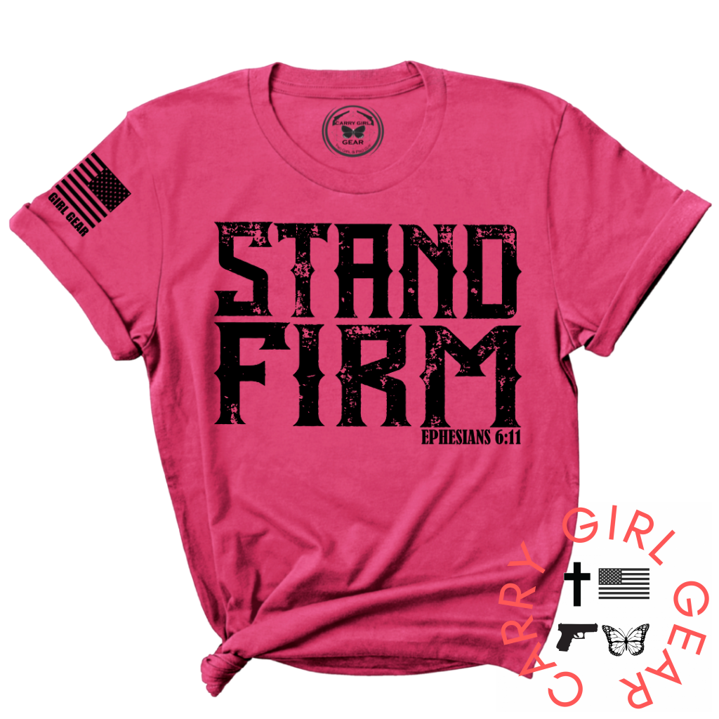 Stand Firm Tee Xs / Fuschia Unisex Cut Cgg Perfect Tee