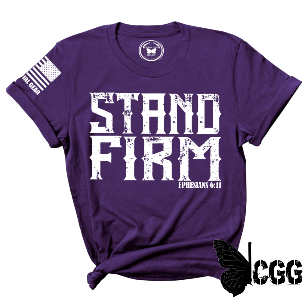 Stand Firm Tee Xs / Purple Unisex Cut Cgg Perfect Tee