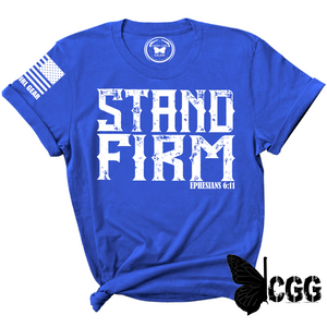 Stand Firm Tee Xs / Royal Blue Unisex Cut Cgg Perfect Tee