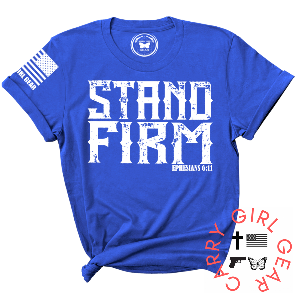 Stand Firm Tee Xs / Royal Blue Unisex Cut Cgg Perfect Tee