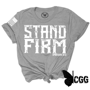 Stand Firm Tee Xs / Steel Unisex Cut Cgg Perfect Tee