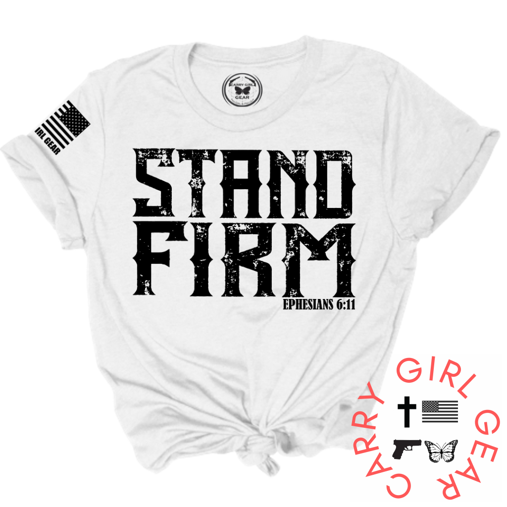 Stand Firm Tee Xs / White Unisex Cut Cgg Perfect Tee