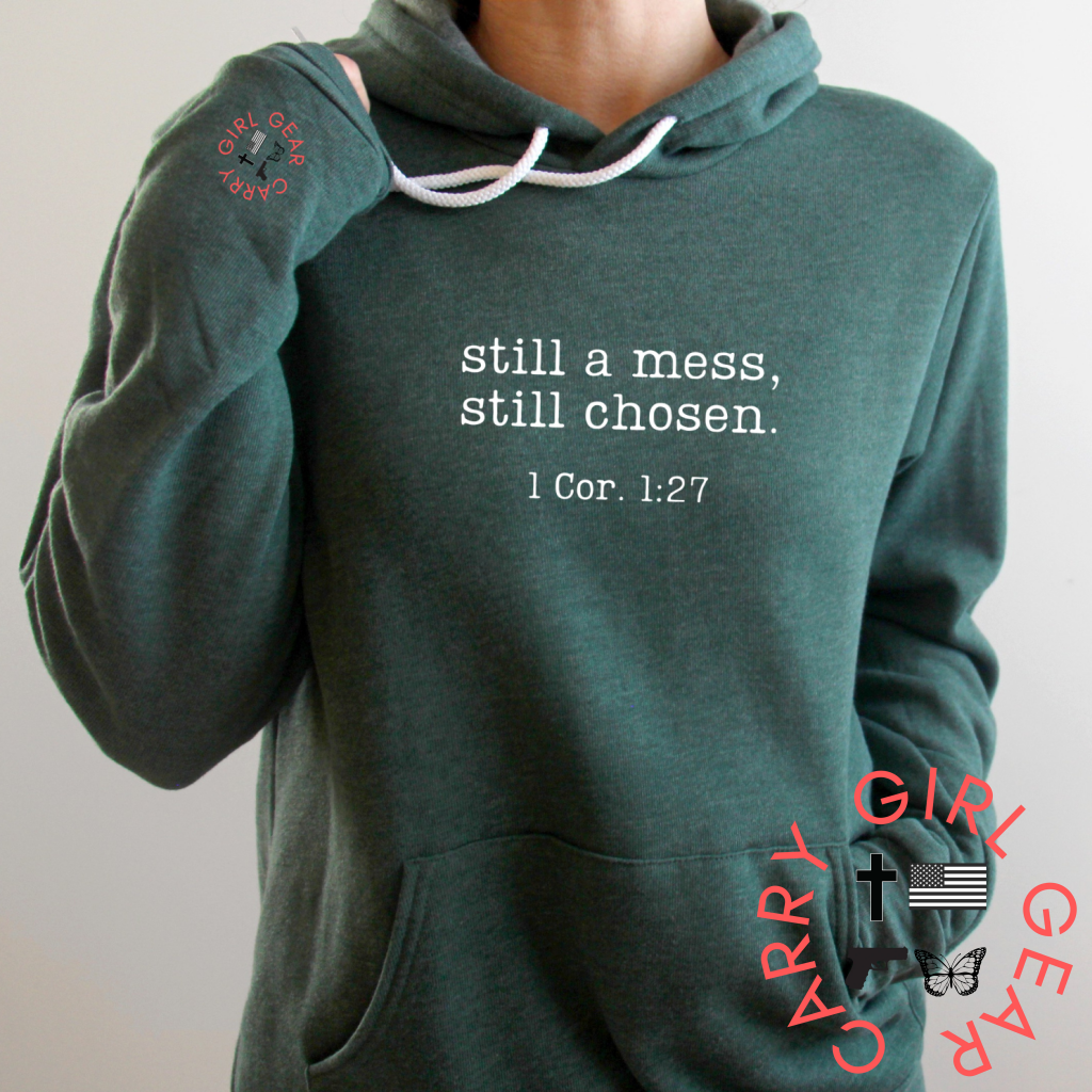 STILL A MESS HOODIE FOREST / XS