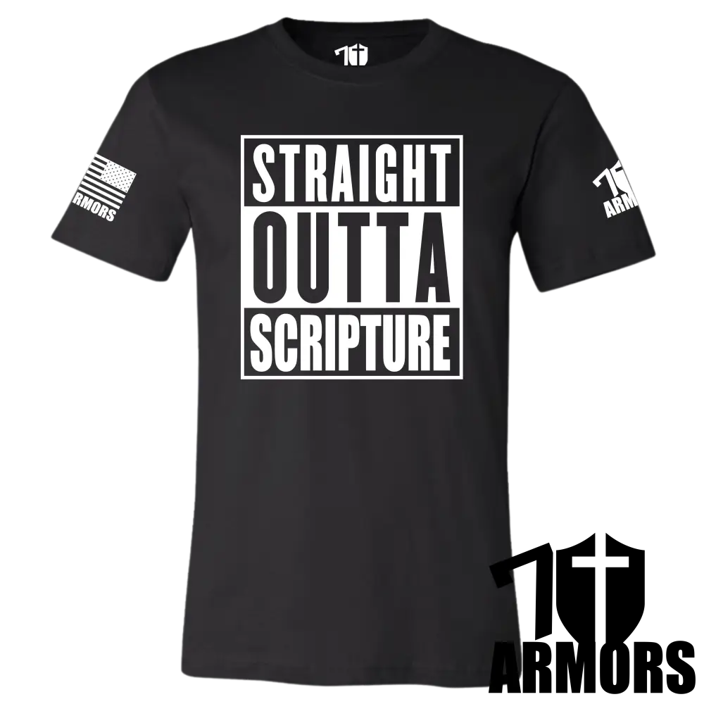 Straight Outta Scripture T - Shirt Sm / Black T - Shirts