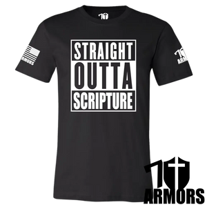 Straight Outta Scripture T - Shirt Sm / Black T - Shirts