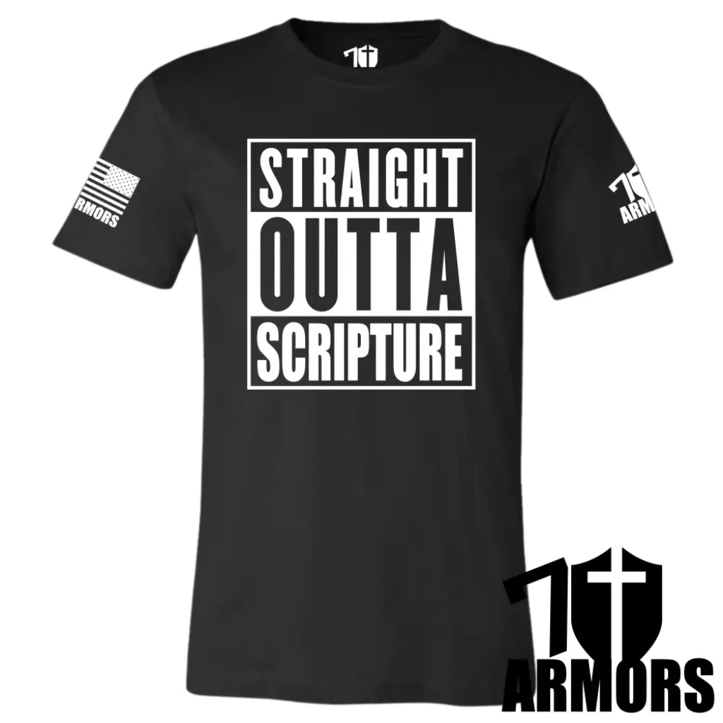Straight Outta Scripture T - Shirt Sm / Black T - Shirts