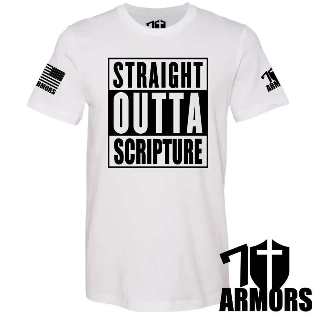 Straight Outta Scripture T - Shirt Sm / White T - Shirts