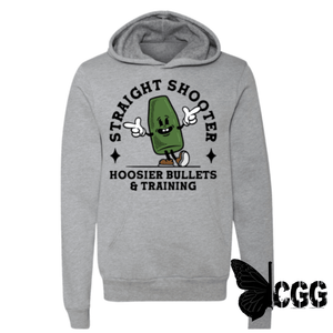 Straight Shooter Hoodie Athletic Gray / Xs