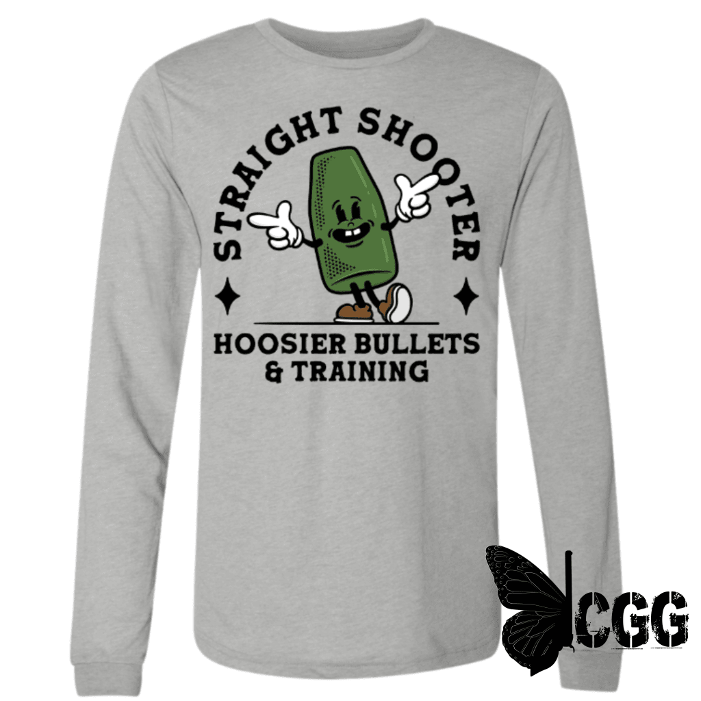 Straight Shooter Long Sleeve Athletic Gray / Xs