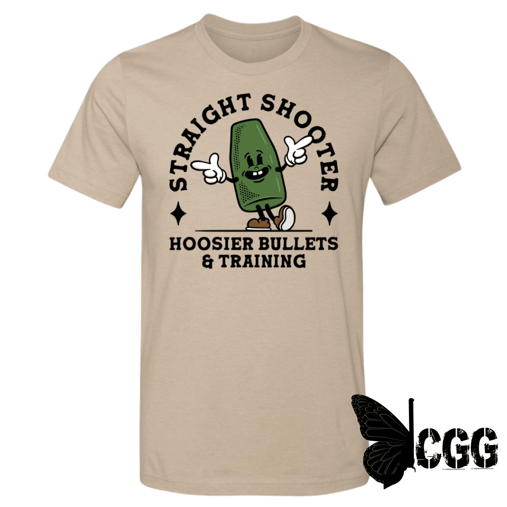 Straight Shooter Tee Xs / Tan Unisex Cut Cgg Perfect Tee