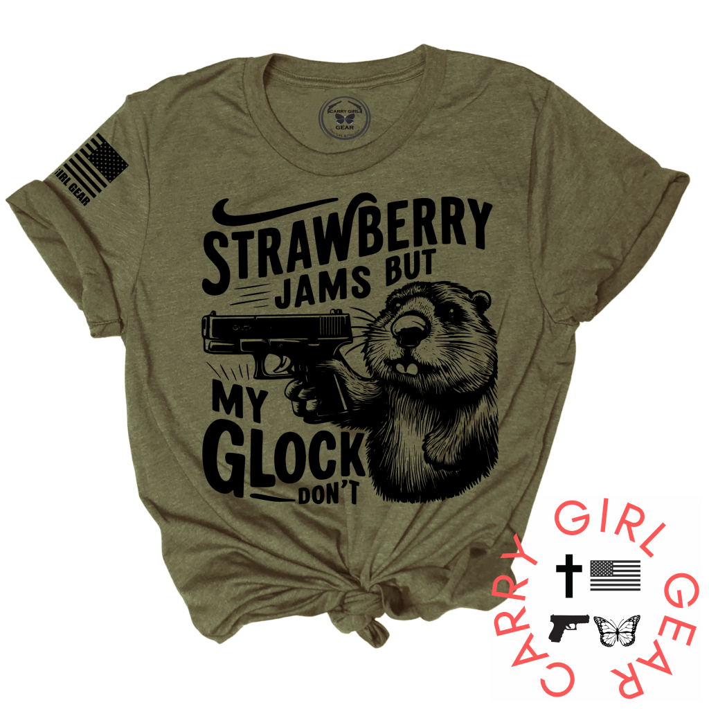 Strawberry Jams Tee Xs / Olive Unisex Cut Cgg Perfect