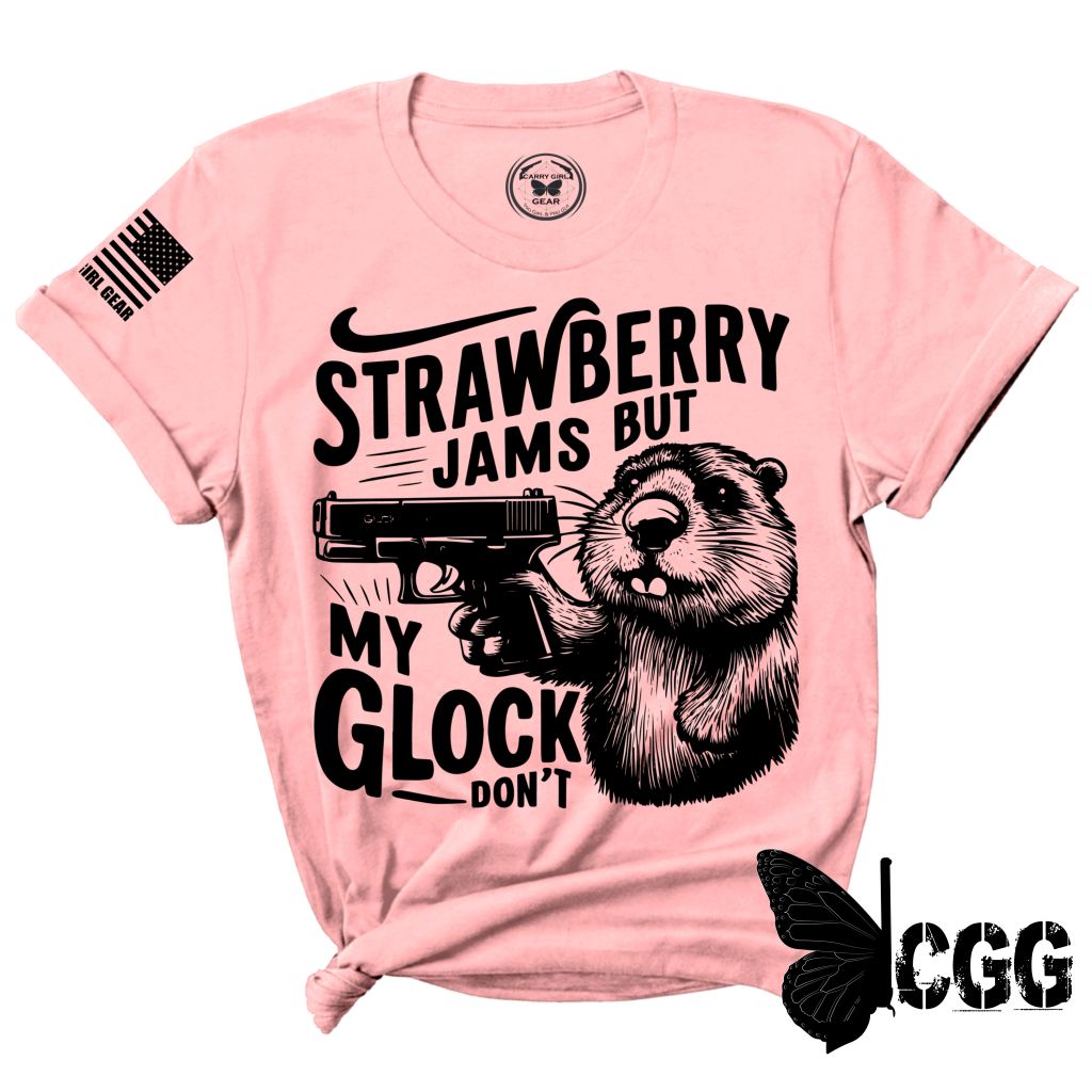 Strawberry Jams Tee Xs / Pink Unisex Cut Cgg Perfect