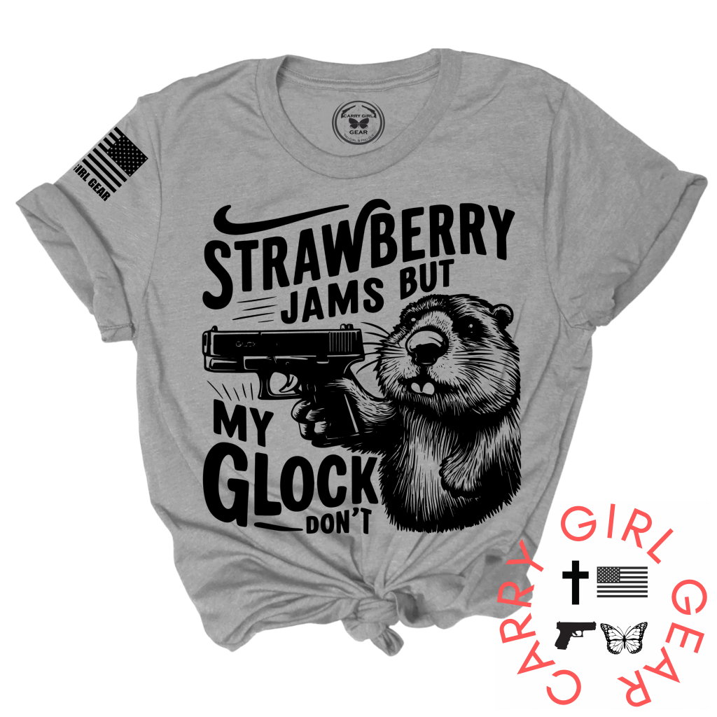 Strawberry Jams Tee Xs / Steel Unisex Cut Cgg Perfect