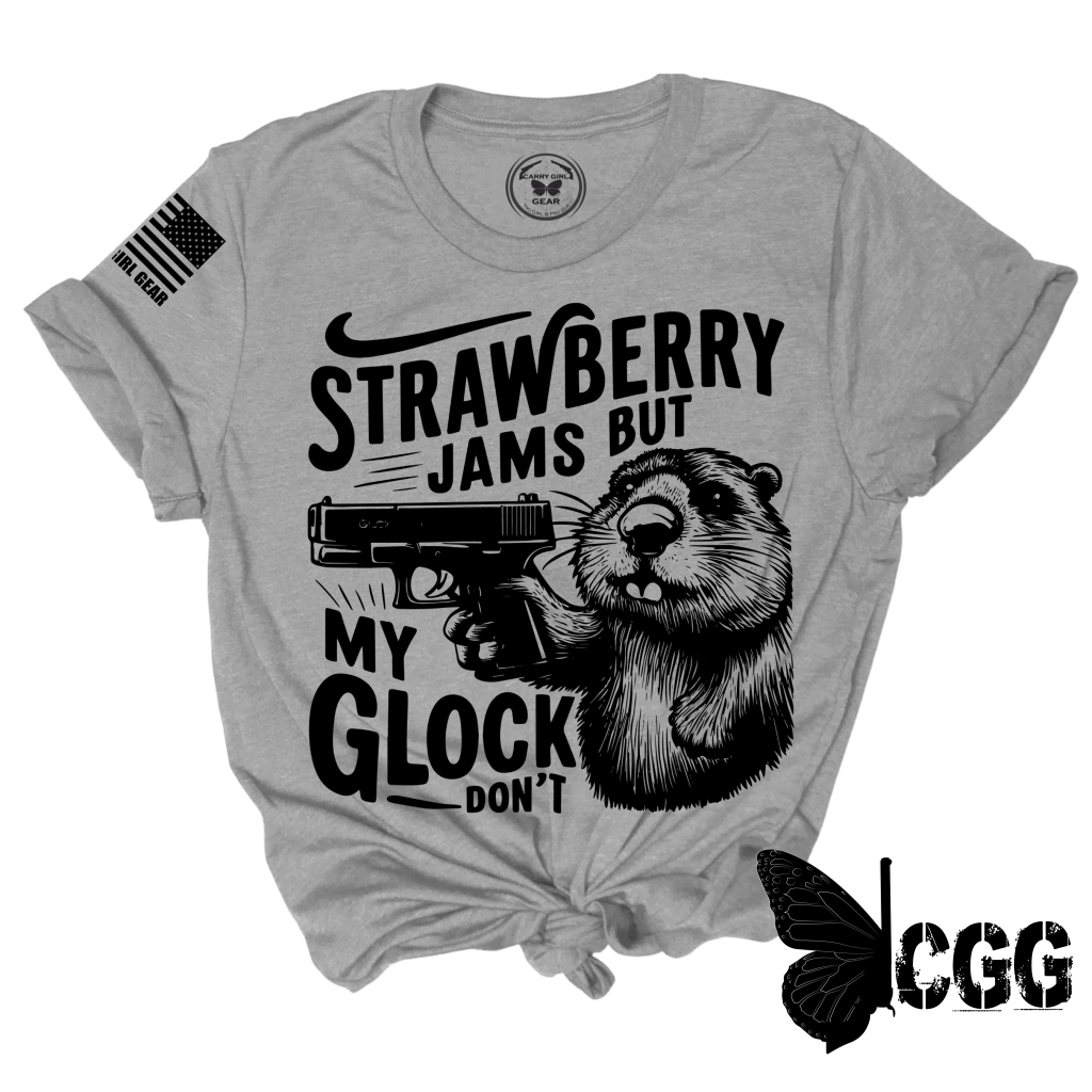 Strawberry Jams Tee Xs / Steel Unisex Cut Cgg Perfect