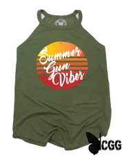 Summer Gun Vibes Badass Tank Xs / Military Green Cgg Badass Tank