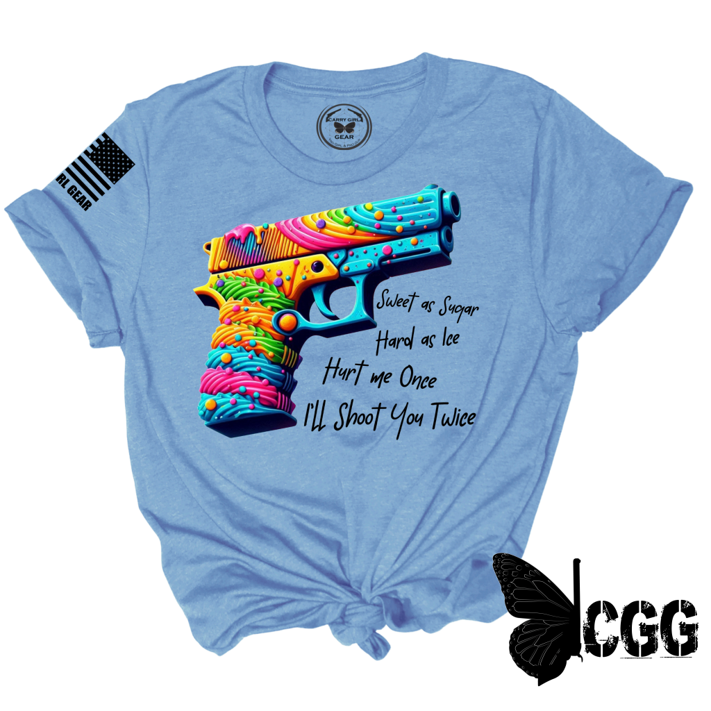 Sweet As Sugar Hard Ice Tee Xs / Blue Unisex Cut Cgg Perfect