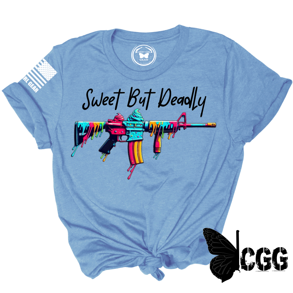 Sweet But Deadly Tee Xs / Blue Unisex Cut Cgg Perfect