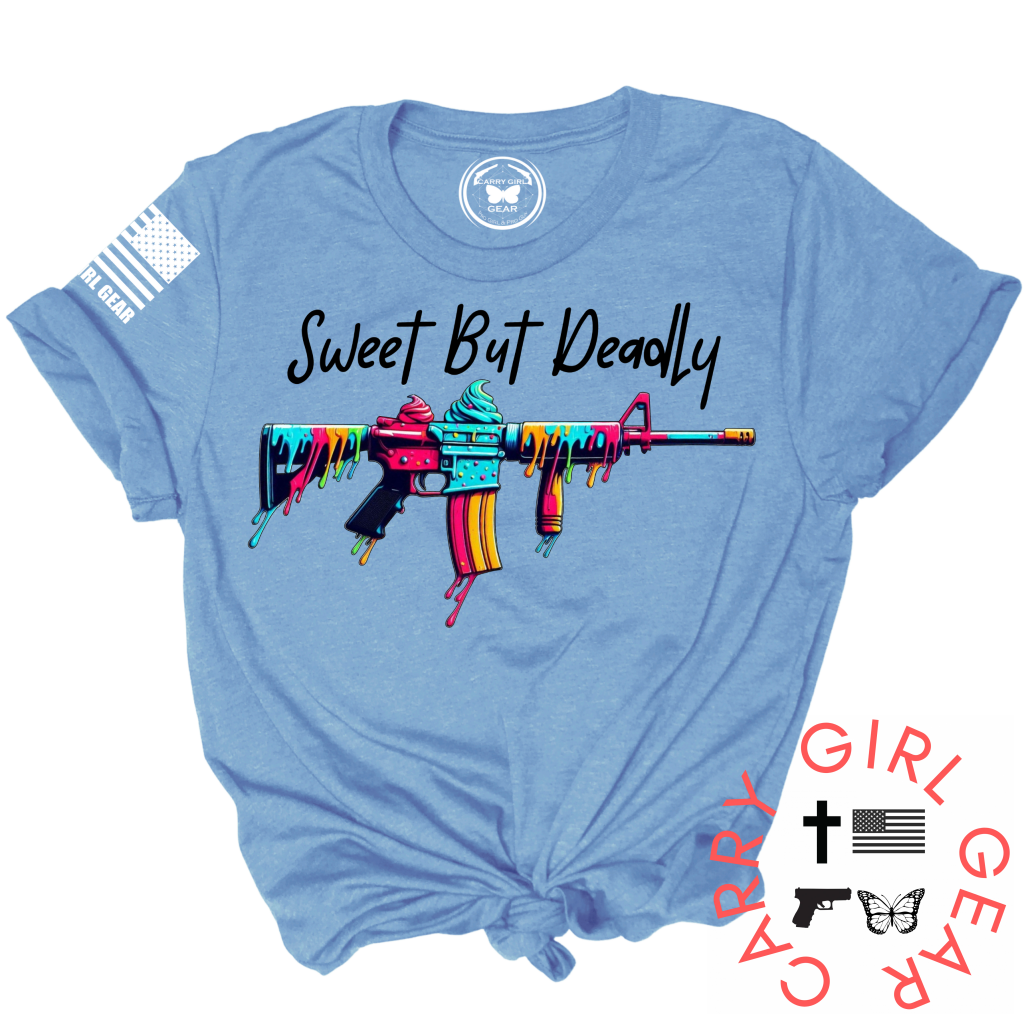 Sweet But Deadly Tee Xs / Blue Unisex Cut Cgg Perfect