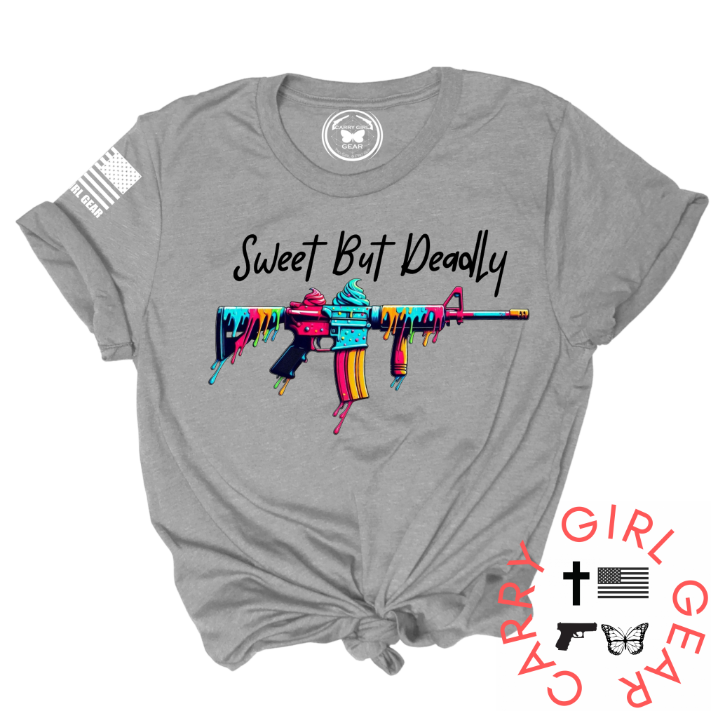 Sweet But Deadly Tee Xs / Steel Unisex Cut Cgg Perfect