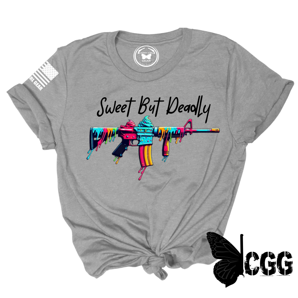 Sweet But Deadly Tee Xs / Steel Unisex Cut Cgg Perfect