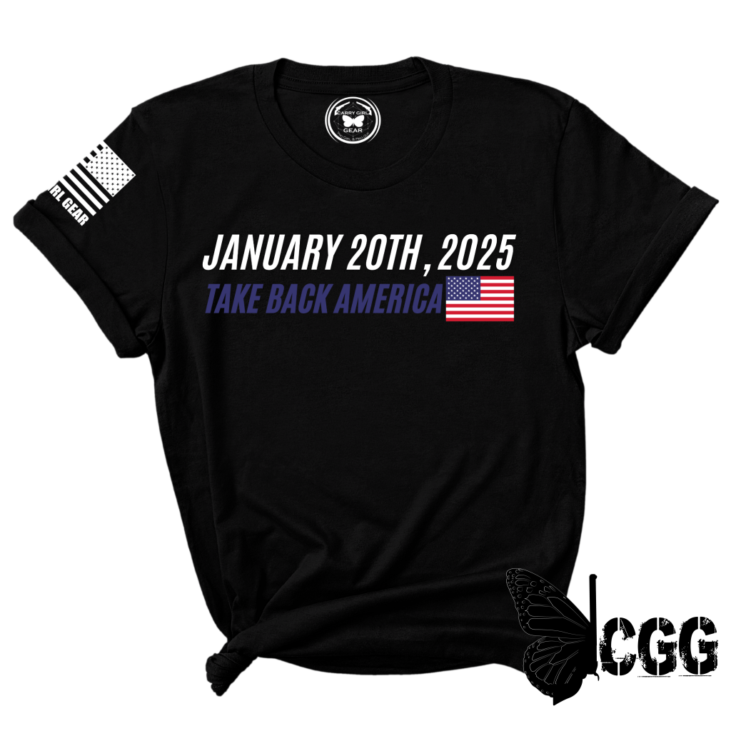 Take Back America Tee Xs / Black Unisex Cut Cgg Perfect