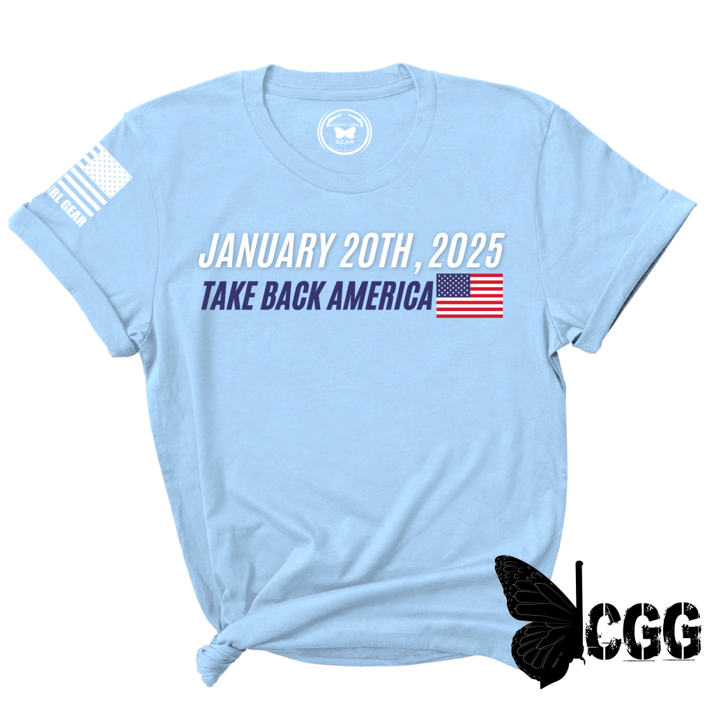 Take Back America Tee Xs / Blue Unisex Cut Cgg Perfect