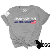 Take Back America Tee Xs / Steel Unisex Cut Cgg Perfect