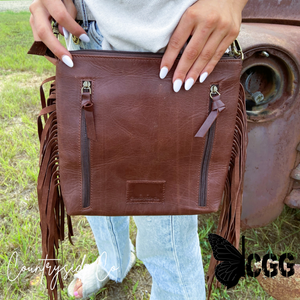 Tanya Cowhide Fringe Concealed Carry Purse