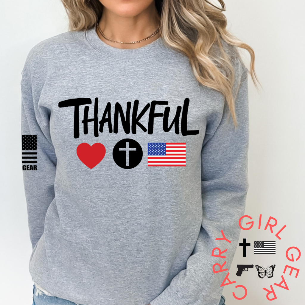 Thankful Hoodie & Sweatshirt / Athletic Gray Xs
