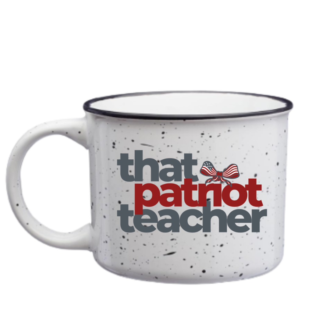 THAT PATRIOT TEACHER CAMPFIRE MUG Camper Mug