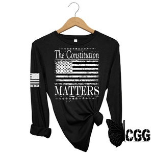 The Constitution Matters Long Sleeve Black / Xs