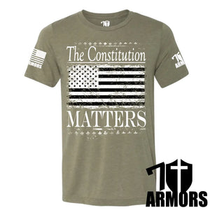 The Constitution Matters T-Shirt Sm / Od Green T-Shirts