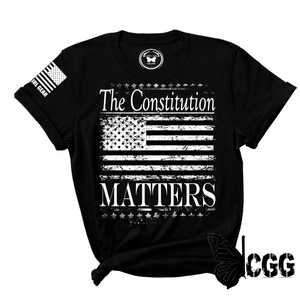 The Constitution Matters Tee Xs / Black Unisex Cut Cgg Perfect Tee