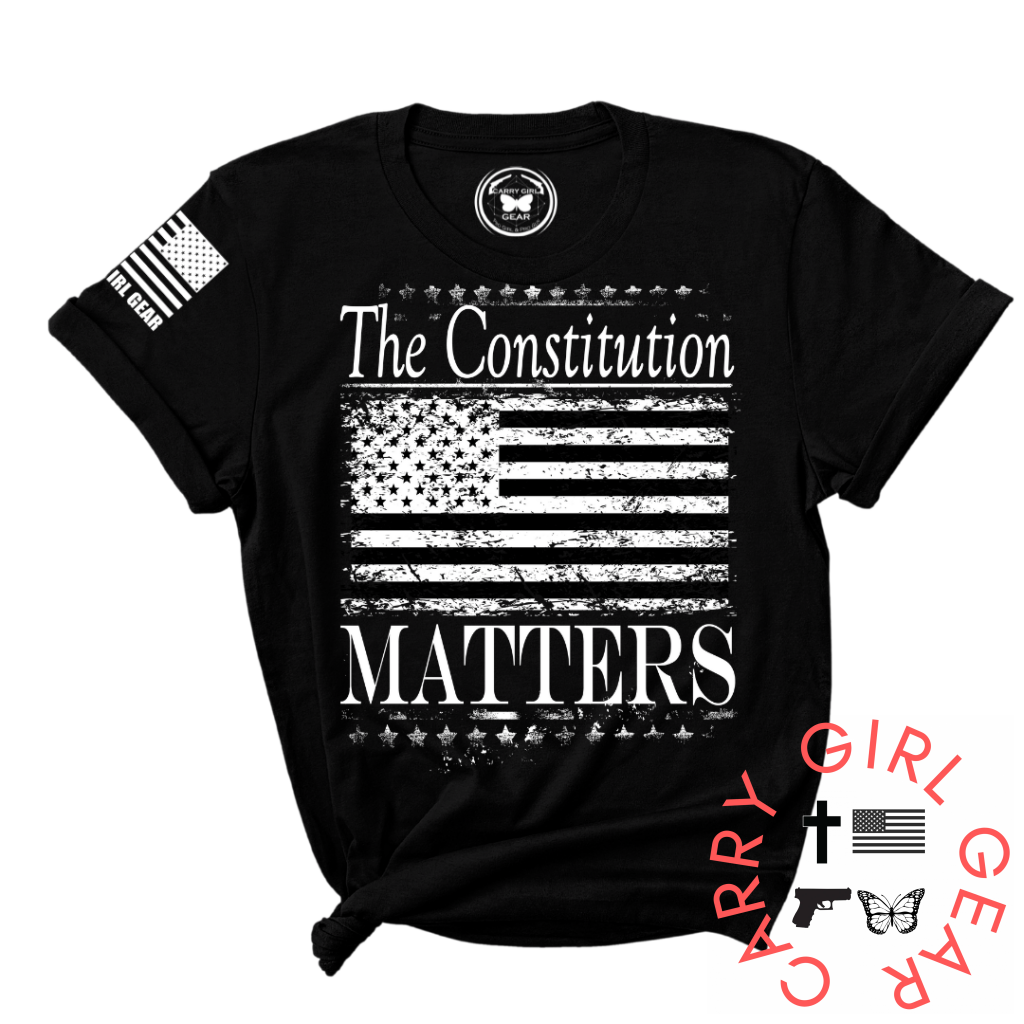 The Constitution Matters Tee Xs / Black Unisex Cut Cgg Perfect Tee