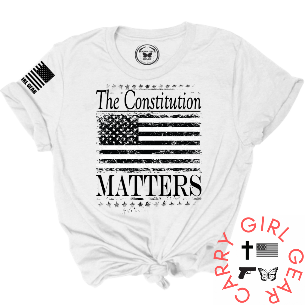 The Constitution Matters Tee Xs / White Unisex Cut Cgg Perfect Tee