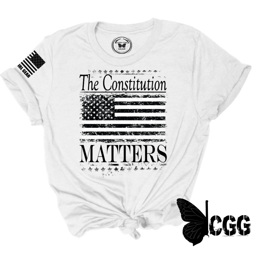 The Constitution Matters Tee Xs / Red Unisex Cut Cgg Perfect Tee