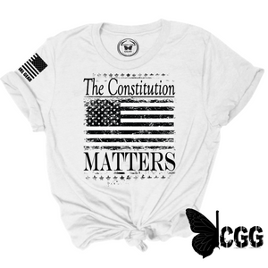 The Constitution Matters Tee Xs / White Unisex Cut Cgg Perfect Tee