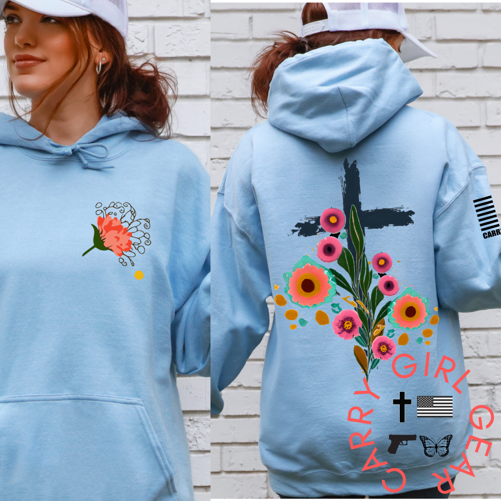 The Cross Hoodie Hoodie Pullover / Gray Xs