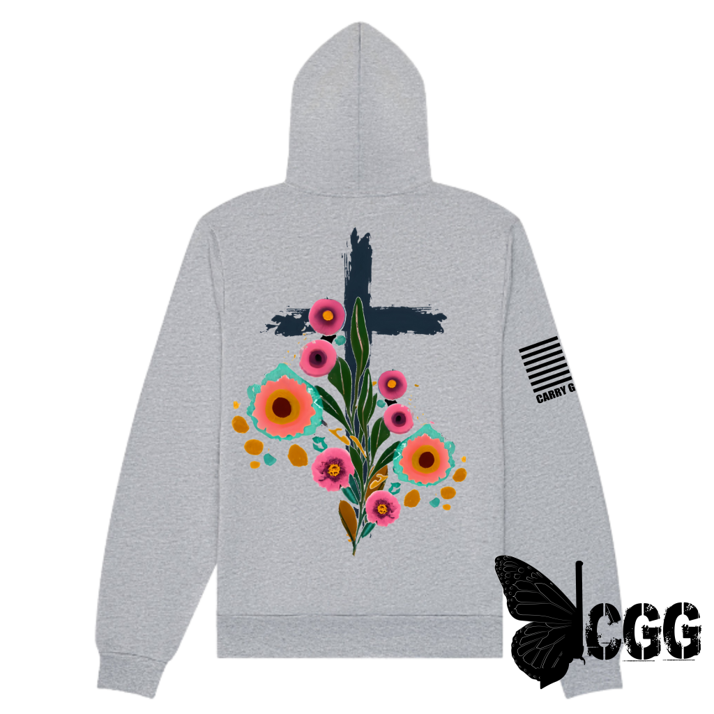 The Cross Hoodie Hoodie Pullover / Gray Xs