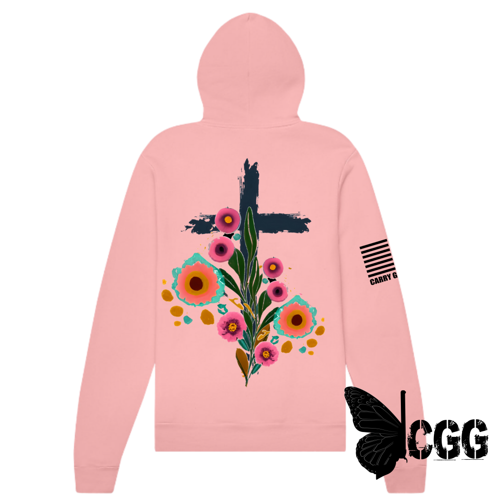 The Cross Hoodie Hoodie Pullover / Pink Xs